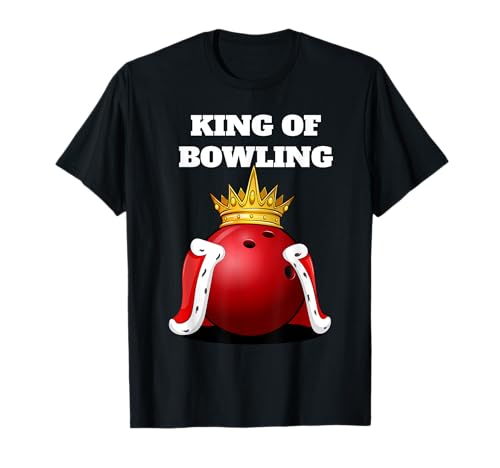 King of Bowling | Herren Bowling Spieler Shirt | Jungen Bowling T-Shirt von Mens Bowling Shirts for Boys