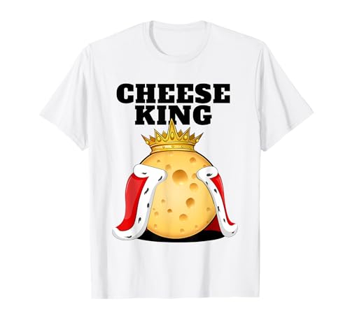 Cheese King | Herren Käseliebhaber Shirt | Süßer Käse T-Shirt von Mens Cheese Shirts