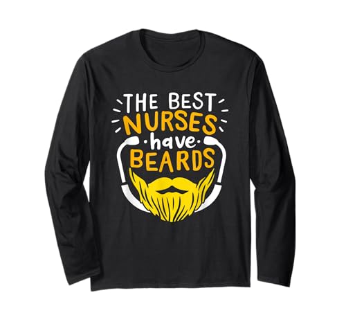 Lustiger Pfleger für Herren mit Bartpflege Krankenschwester Langarmshirt Lustiger Pfleger für Herren mit Bartpflege Krankenschwester Langarmshirt von Mens Funny Carer with Beard Funny Desgins For Men.