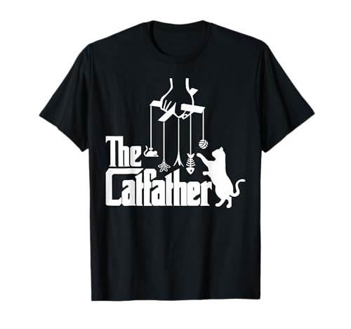 Lustige Katze Dad Life The Catfather Vatertag Herren Vintage T-Shirt Lustige Katze Dad Life The Catfather Vatertag Herren Vintage T-Shirt von Mens Funny Cat Daddy Fathers Day Cat Lovers Tee