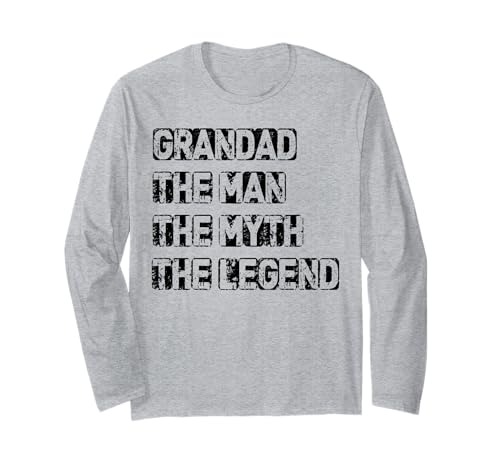 Herren Grandad Man The Myth Legend Vatertag Langarmshirt Herren Grandad Man The Myth Legend Vatertag Langarmshirt von Mens Grandad Man The Myth Legend father's day