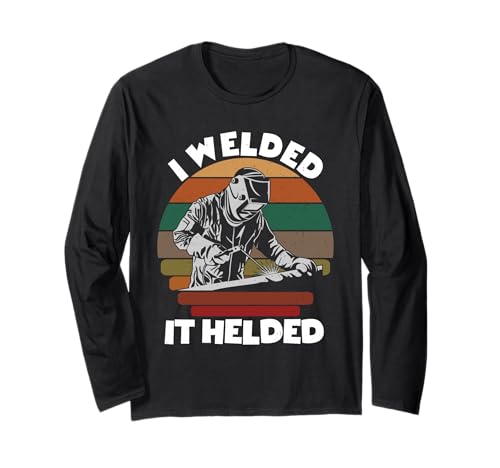 Herren I Welded It Helded Welder Fun Retro Welding Silhouette Langarmshirt Herren I Welded It Helded Welder Fun Retro Welding Silhouette Langarmshirt von Mens I Welded It Helded Welder Fun Welding