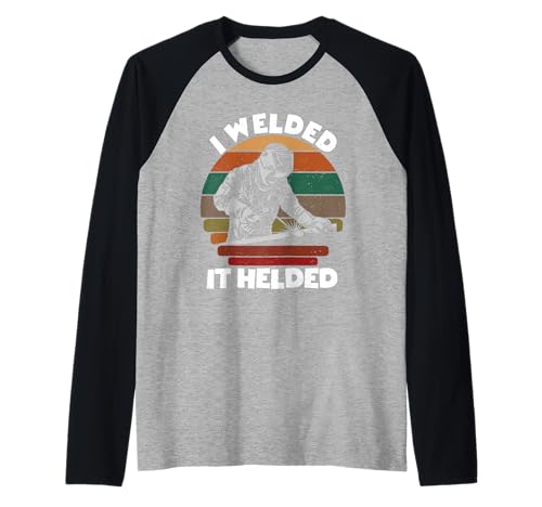 Herren I Welded It Helded Welder Fun Retro Welding Silhouette Raglan Herren I Welded It Helded Welder Fun Retro Welding Silhouette Raglan von Mens I Welded It Helded Welder Fun Welding