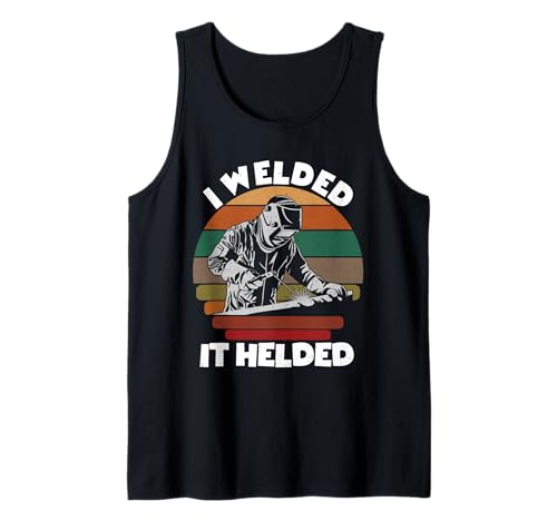 Herren I Welded It Helded Welder Fun Retro Welding Silhouette Tank Top Herren I Welded It Helded Welder Fun Retro Welding Silhouette Tank Top von Mens I Welded It Helded Welder Fun Welding