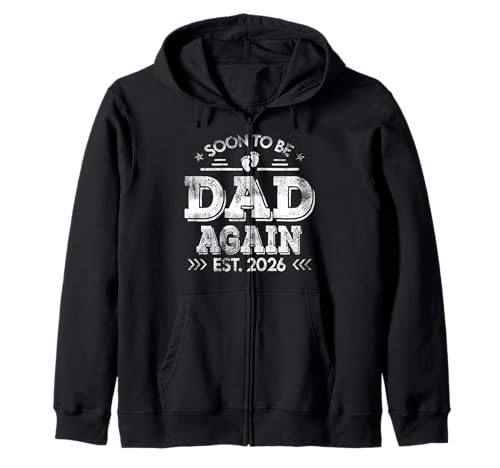 Soon to be Dad Again est. 2026 Vater für Männer Kapuzenjacke Soon to be Dad Again est. 2026 Vater für Männer Kapuzenjacke von Mens Soon to be Dad again est. 2026 Father