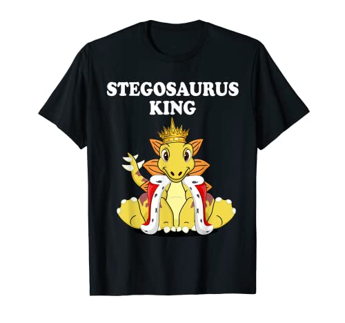 Jungen Stegosaurus King Dinosaurier T-Shirt | Herren Stegosaurus T-Shirt von Mens Stegosaurus Shirts for Boys