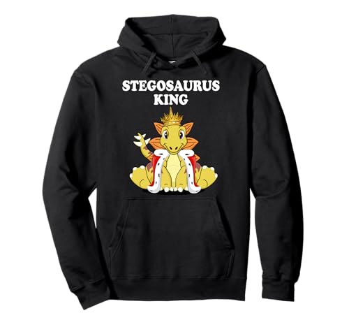 Stegosaurus King Dinosaurier-T-Shirt für Jungen | Herren Stegosaurus Pullover Hoodie von Mens Stegosaurus Shirts for Boys