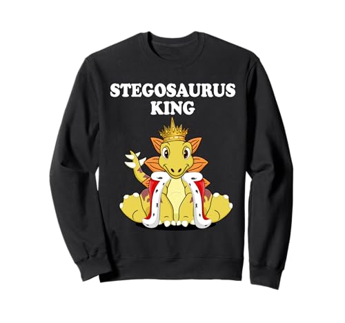 Stegosaurus King Dinosaurier-T-Shirt für Jungen | Herren Stegosaurus Sweatshirt von Mens Stegosaurus Shirts for Boys