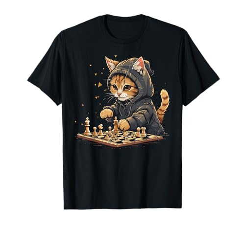 Schach Herren, Damen & Kinder Katze Schachspieler T-Shirt Schach Herren, Damen & Kinder Katze Schachspieler T-Shirt von Mens Womens Kids Chess Apparel
