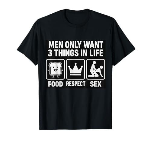 MÄNNER WOLLEN NUR 3 Dinge Erwachsene T-Shirt von Mens adult Tees Store
