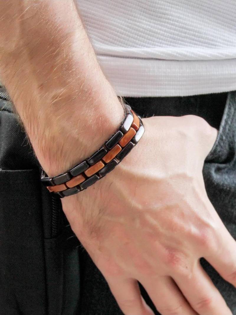 Handgefertigtes Kuka Holz Armband Einzigartiger Handgemachter Stil Für Männer von MensMoodON