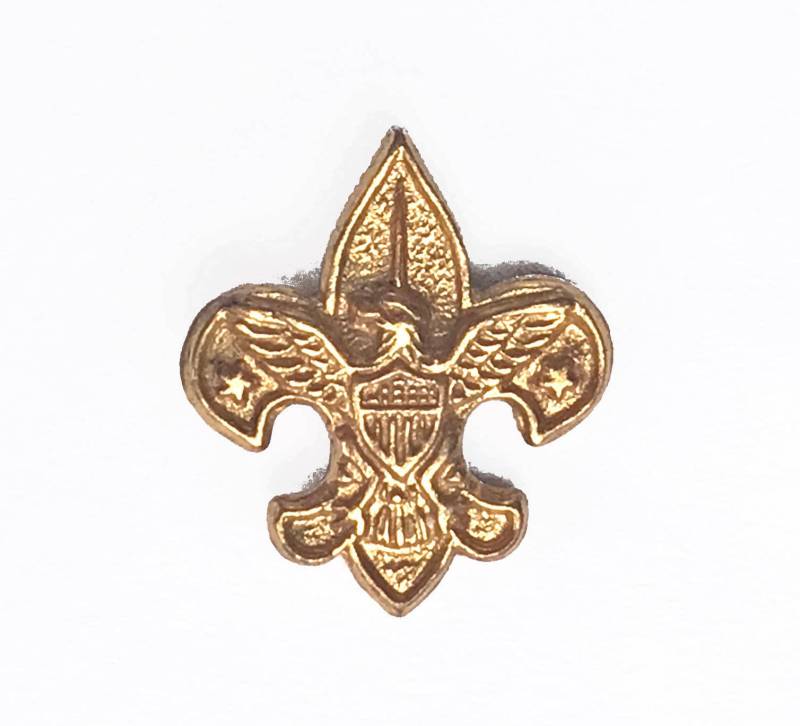 Vintage Gold Fleur De Lis Pin - Adler Wappen Tie Tack 1145 von MensVintageSwag