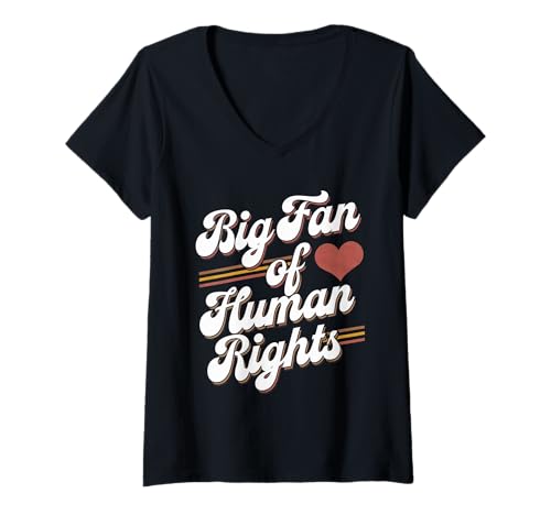 Damen Menschenrechte Tshirt Frauen Protest Femismus Frauenrechte T-Shirt mit V-Ausschnitt von Menschenrechte TShirt Equality Feministinnen