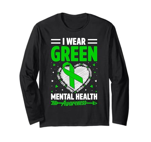I Wear Green for Mental Health Awareness Month Man Women Langarmshirt I Wear Green for Mental Health Awareness Month Man Women Langarmshirt von Mental Health Awareness Gift Idea