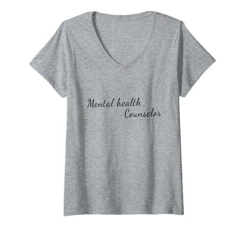 Damen Berater für psychische Gesundheit - Mental Health Matters T-Shirt mit V-Ausschnitt von Mental Health Awareness