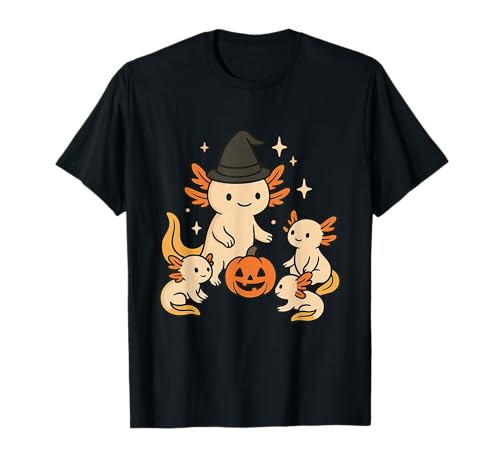 Halloween Axolotl Hexenhut Kürbis Kinder T-Shirt Halloween Axolotl Hexenhut Kürbis Kinder T-Shirt von Mental Hug Designs