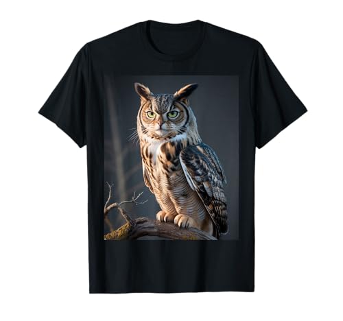 Lustiges Katzen-Eulen-Hybrid-Mashup-Tier-T-Shirt für Männer, Frauen, Kinder T-Shirt von Meowl