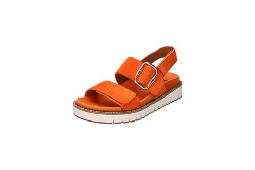 Mephisto BELONA Velcalf Premium - Sandalen met hak - Kleur: Orange - Maat: 38 von Mephisto