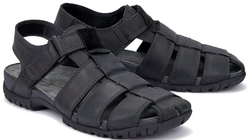 Mephisto Basile - Sandal für Herren - Nubuk/Wildleder (Schwarz, 46) von Mephisto