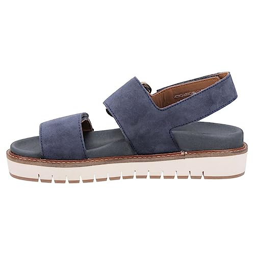 Mephisto Damen Belona Leder Jeans Blue Sandalen 41 EU von Mephisto