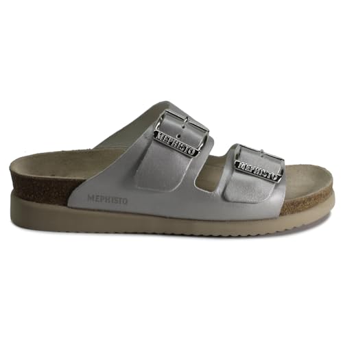 Mephisto Damen Hester Smooth Leather Silver Sandalen 40 EU von Mephisto