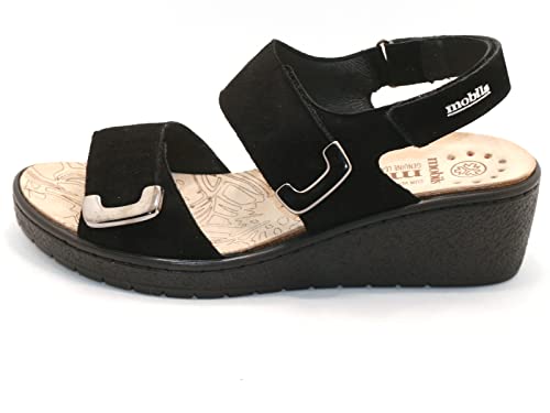 Mephisto GEMÜTLICH Y ELEGANTE SANDALE DAMEN MOVILS PAM NUBUCK SCHWARZ talla 40 von Mephisto