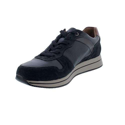 Mephisto Greg Sneaker, Velsport 3655 (Velour- / Glattleder kombiniert), Blue (dunkelblau), Wechselfußbett, Größe 42.5 EU von Mephisto