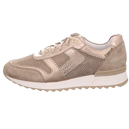 Mephisto Schnürschuh, Trecy Glatt Leder/Velour Beige Damen Schuhe > Damen Sneaker > Damen Sneaker Low Größe 5 ½ von Mephisto