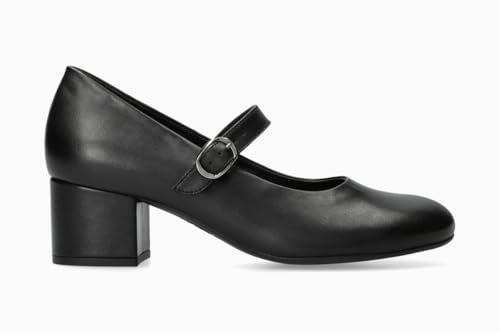 Mephisto - Verschluss Ballerinas TOPAZE Schwarz aus Leder - Absatzhöhe Schnalle - 5 von Mephisto