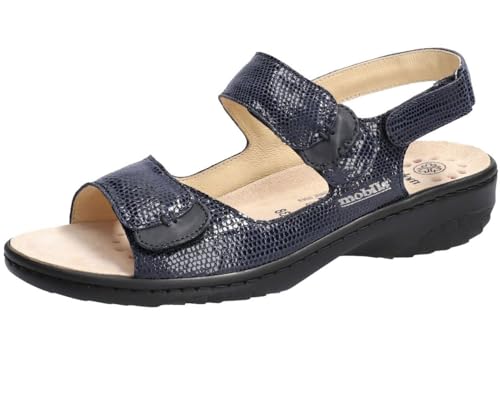 Mephisto - Verschluss GETHA DUNKELBLAU aus Leder - Absatzhöhe Klettverschluss - von Mephisto