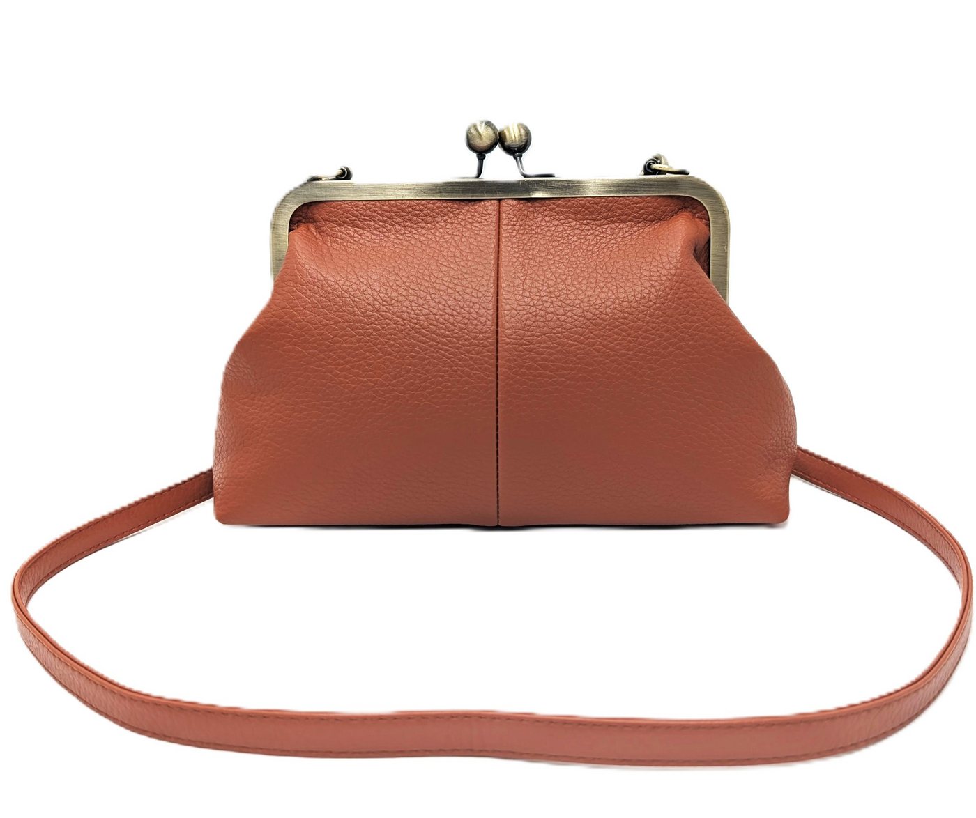 Mera Vellon Umhängetasche Damen Handtasche Novela, Veganes Leder, Schnappverschluss von Mera Vellon