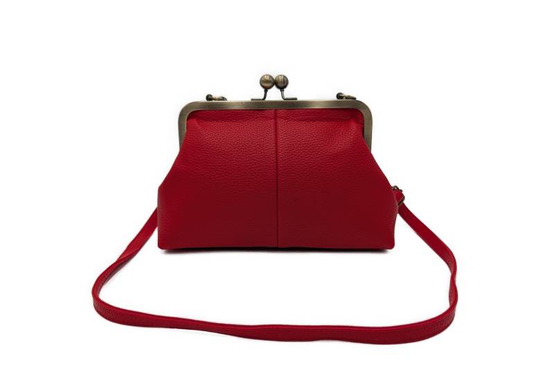 Mera Vellon Umhängetasche Damen Handtasche Novela, Veganes Leder, Schnappverschluss von Mera Vellon