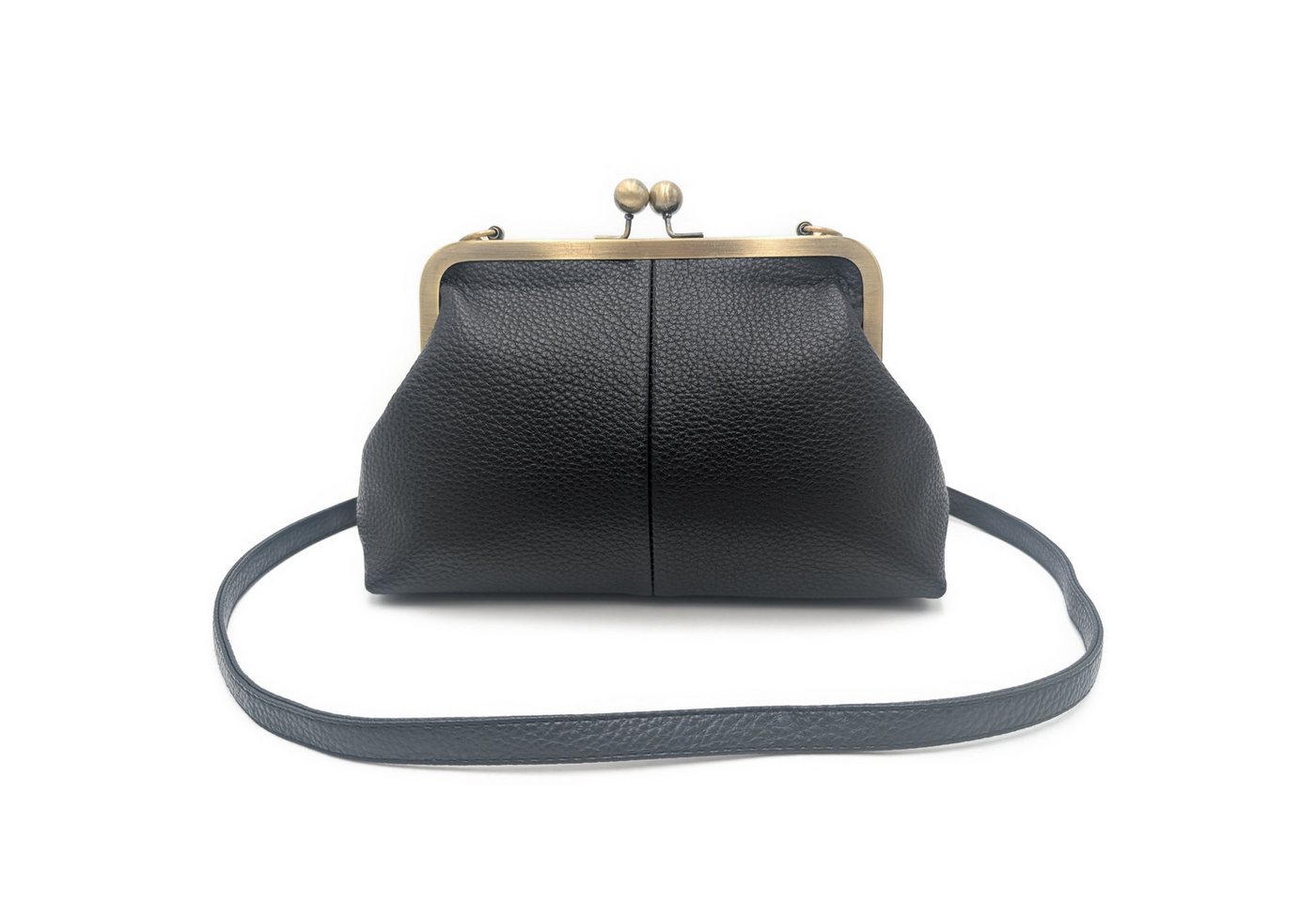 Mera Vellon Umhängetasche Damen Handtasche Novela, Veganes Leder, Schnappverschluss von Mera Vellon