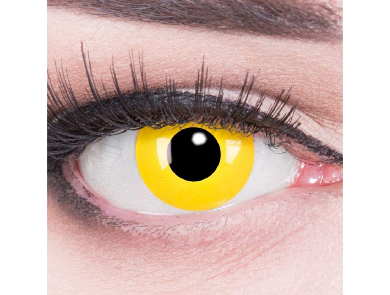 MeralenS Jahreslinsen Farbige Yellow Kontaktlinsen - mit/ohne Stärke für Cosplays von MeralenS
