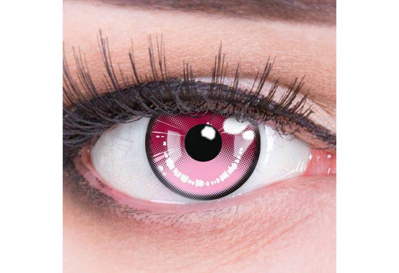 MeralenS Motivlinsen Pinke 'Anime Arc 2 Pink' Manga Fun Linsen 1 Paar. Halloween & Cosplay von MeralenS