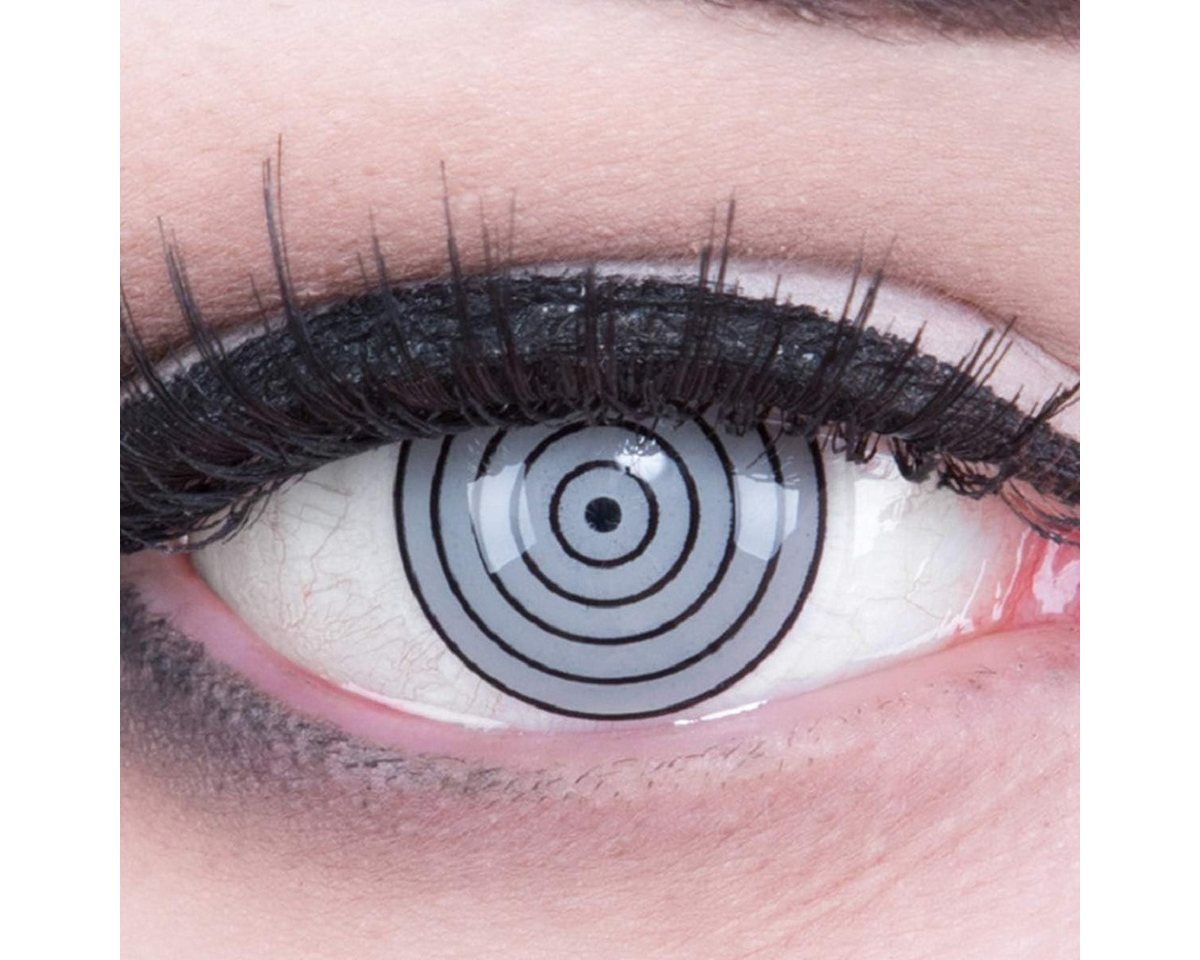 MeralenS Motivlinsen Graue 'Rinnegan Eye' Manga Fun Linsen 1 Paar. Halloween & Cosplay von MeralenS