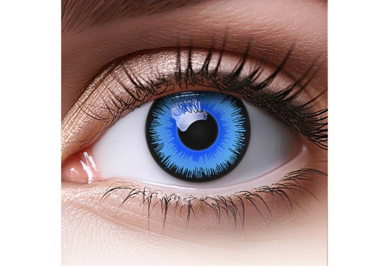 MeralenS Tageslinsen blaue 'Alper' Manga Fun Linsen 1 Paar. Halloween & Cosplay von MeralenS