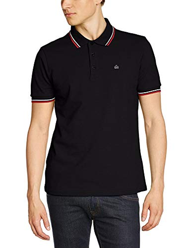 Merc of London Herren, Poloshirt, CARD, Polo Shirt, Noir (Black), Large (Herstellergröße: L) von merc