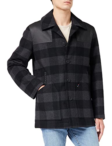 Merc of London Herren Battle Donkey Jacket, Marl Charcoal, XL von merc