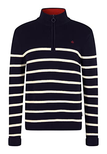 Merc of London Herren Bushell Sweater Pullover, Marineblau, Medium von merc