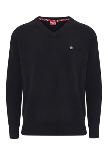 Merc Herren Conrad Wool Blend Pullover, Schwarz, XX-Large von Merc