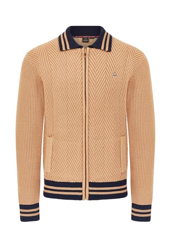 Merc of London Herren Harlesden Sweater Cardigan, hautfarben, Medium Merc of London Herren Harlesden Sweater Cardigan, hautfarben, Medium von Merc