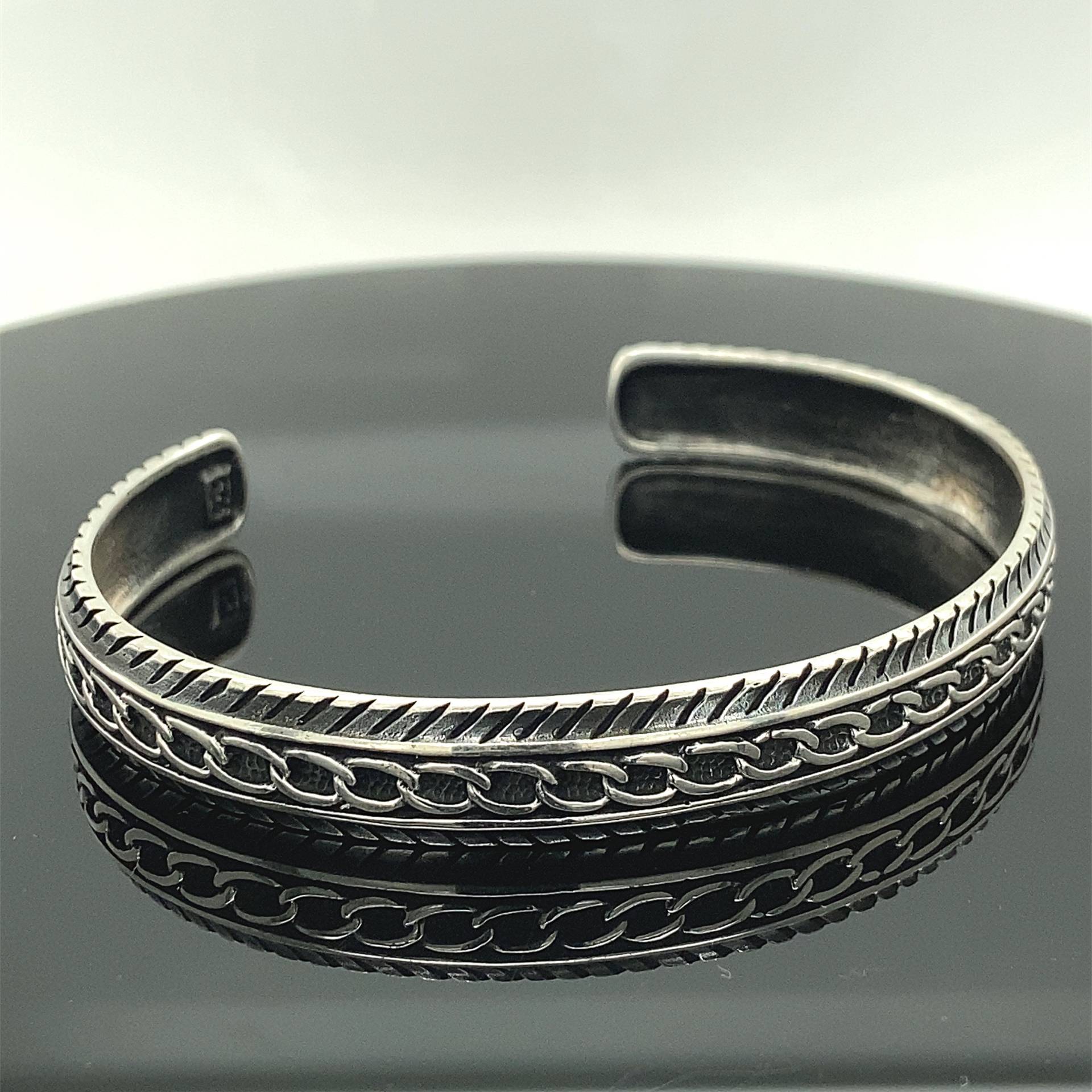 Herren Armband, Silber Armreif, 925K Sterling von MercansilverTR