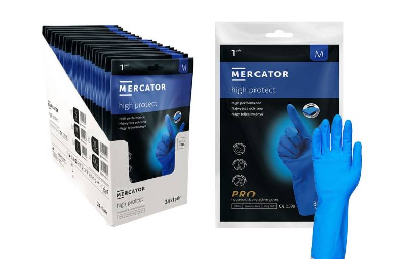 Mercator Einweghandschuhe MERCATOR Nitrilhandschuhe high protect - extra lang (1-St) von Mercator