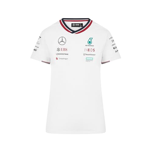 MERCEDES AMG PETRONAS F1 Frauen 2024 Team Tshirt - Weiß - Größe: S von Mercedes AMG Petronas
