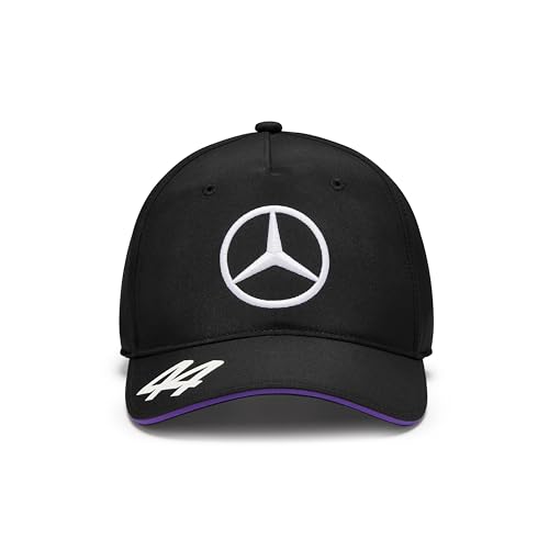 MERCEDES AMG PETRONAS F1 Kinder 2024 Lewis Hamilton Kappe - Schwarz - Einheitsgröße von Mercedes AMG Petronas
