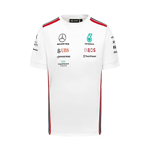 Mercedes AMG Petronas Formel 1 Team T-Shirt 2023 Weiß Herren Größe XXL von Mercedes AMG Petronas