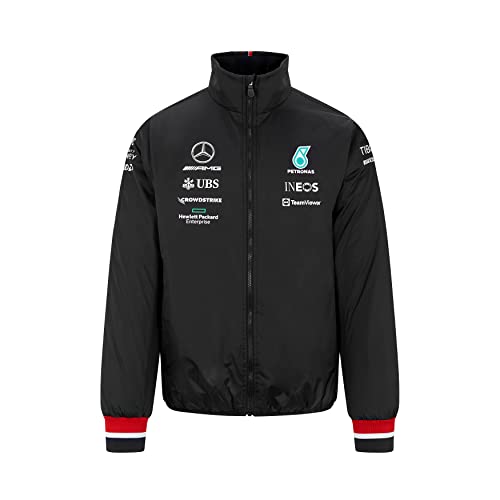 MERCEDES AMG PETRONAS Formula One Team - Offizielle Formel 1 Merchandise Kollektion - 2022 Team Leichte wattierte Jacke - Silber - Herren - L von MERCEDES AMG PETRONAS