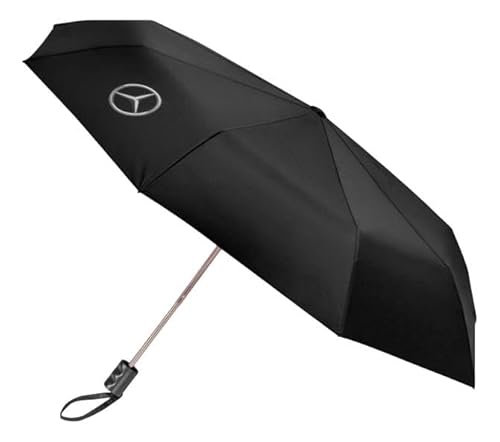 MERCEDES EQA EQB Design Faltbarer Regenschirm Schwarz 27cm von Mercedes-Benz