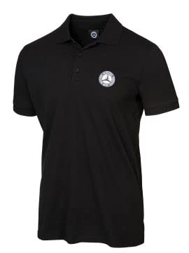 Mercedes-Benz Classic Herren-Poloshirt mit französischen Ärmeln, Schwarz , L von Mercedes-Benz